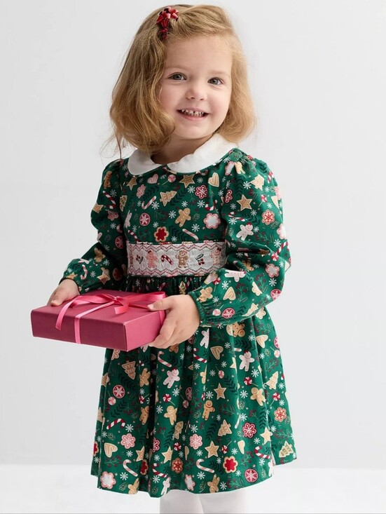 Bonnie Jean Other - Bonnie Jean Gingerbread Smocking Dress